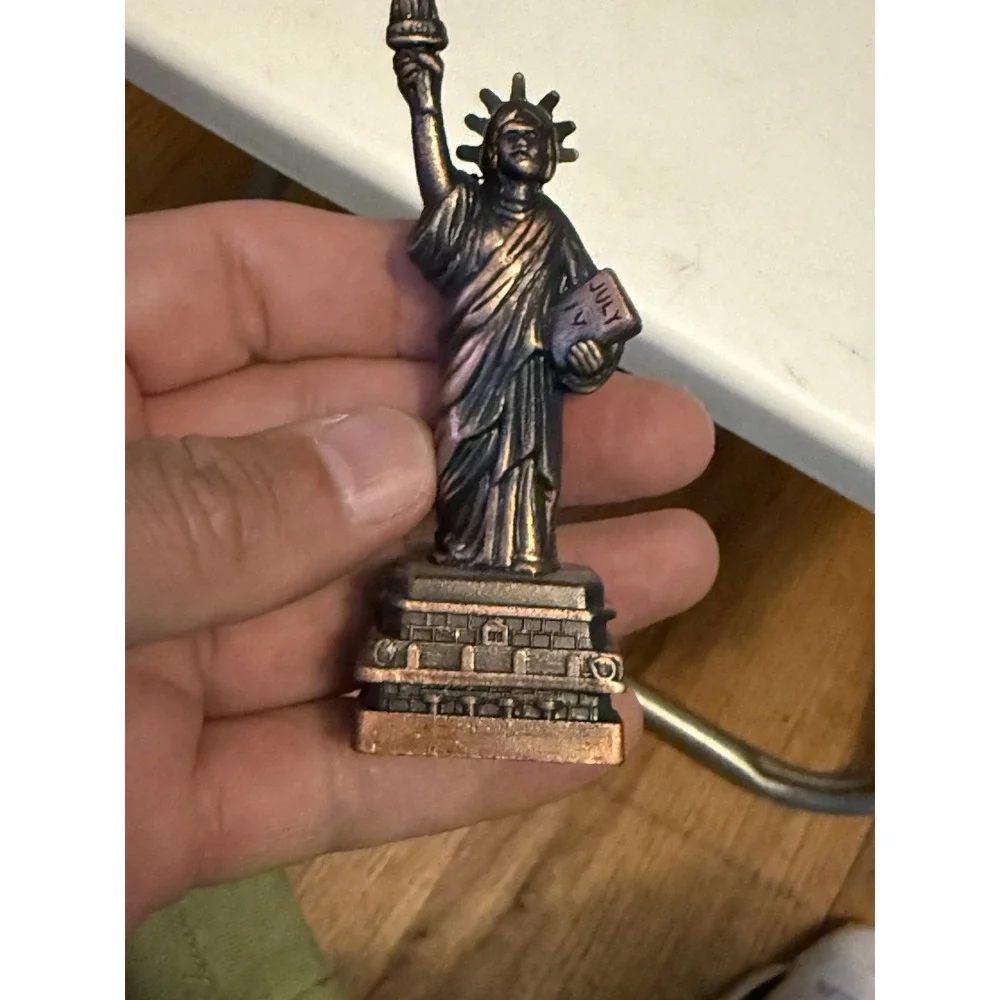 Vintage Die Cast  Miniature Bronze Pencil Sharpener- Statue of Liberty